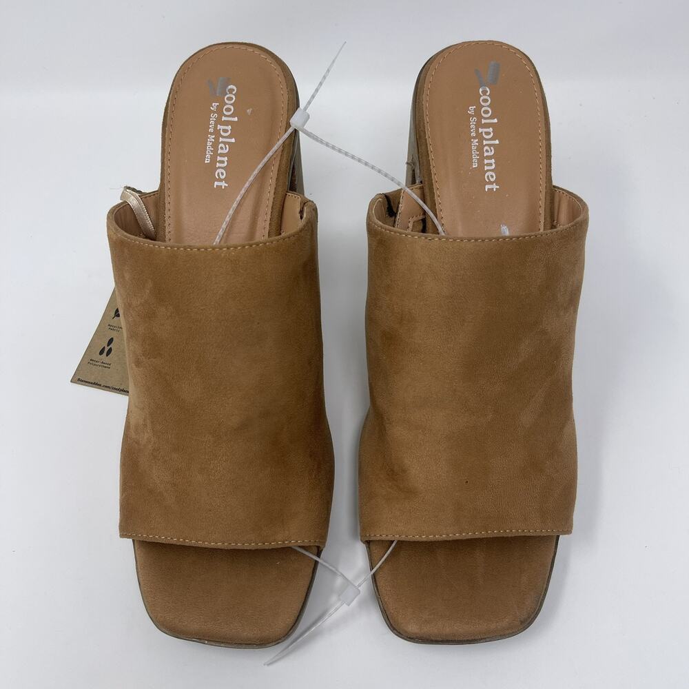 Cool Planet Steve Madden Newbury Sandals Womens Size 11 Chunky Heeled Mules NEW - Picture 7 of 13